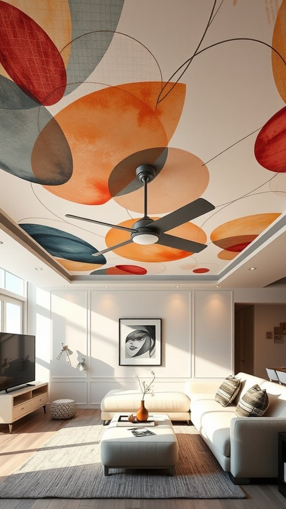 artistic ceiling mural design