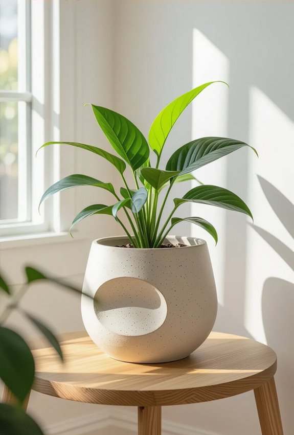 artistic ceramic hanging planters