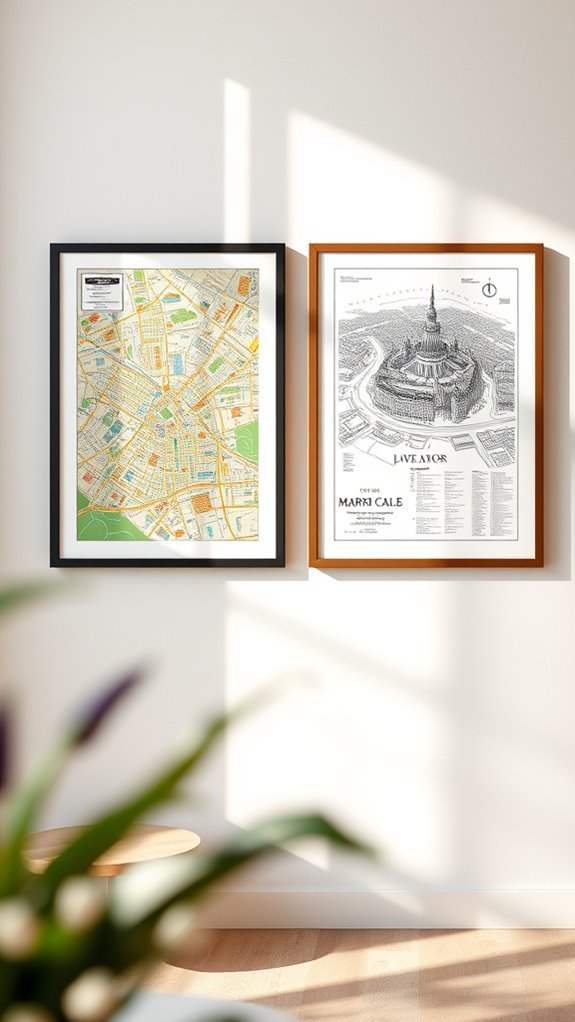 artistic city map interpretations