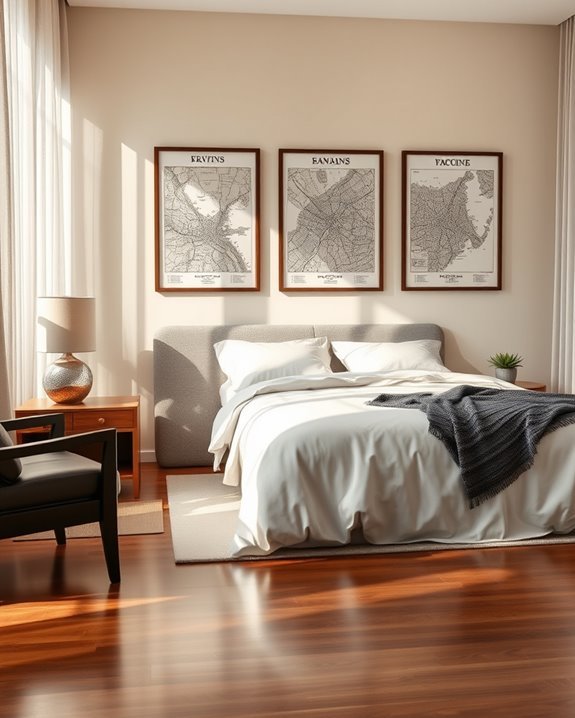 artistic city maps decor