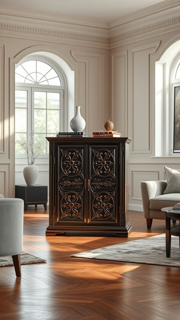 artistic cupboards as statement