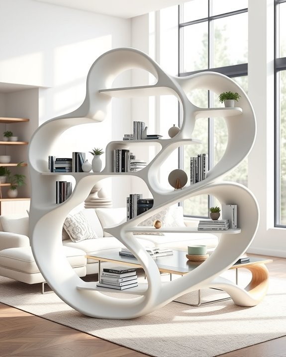 artistic functional shelving designs