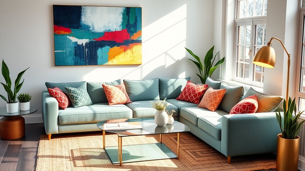 Artsy Living Room Decor photo
