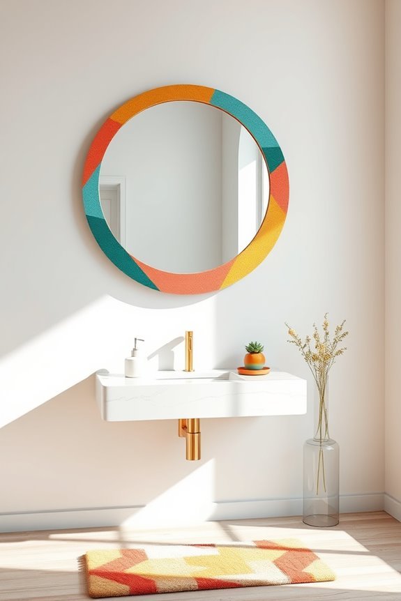 artistic mirrors transform bathrooms