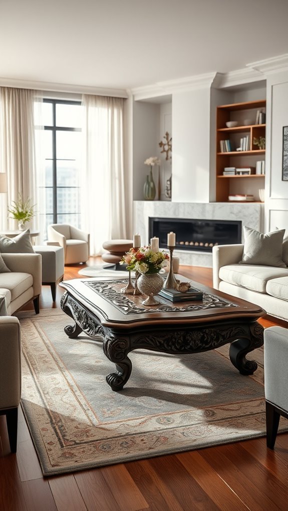 artistic modern coffee table