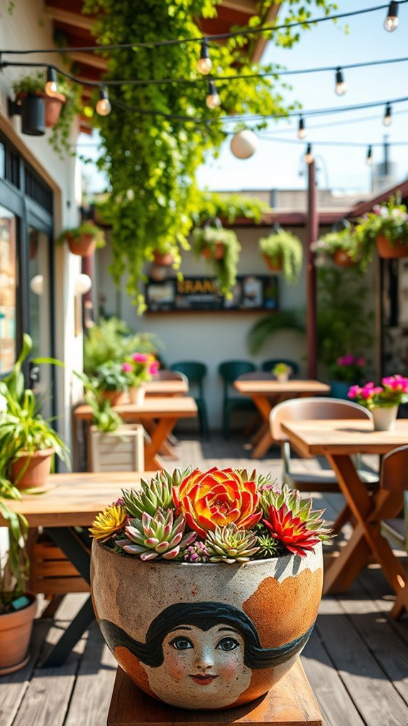 artistic planter design elements