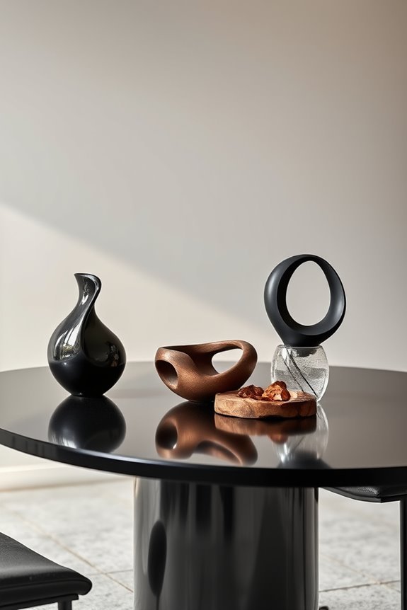 artistic sculptural table decor
