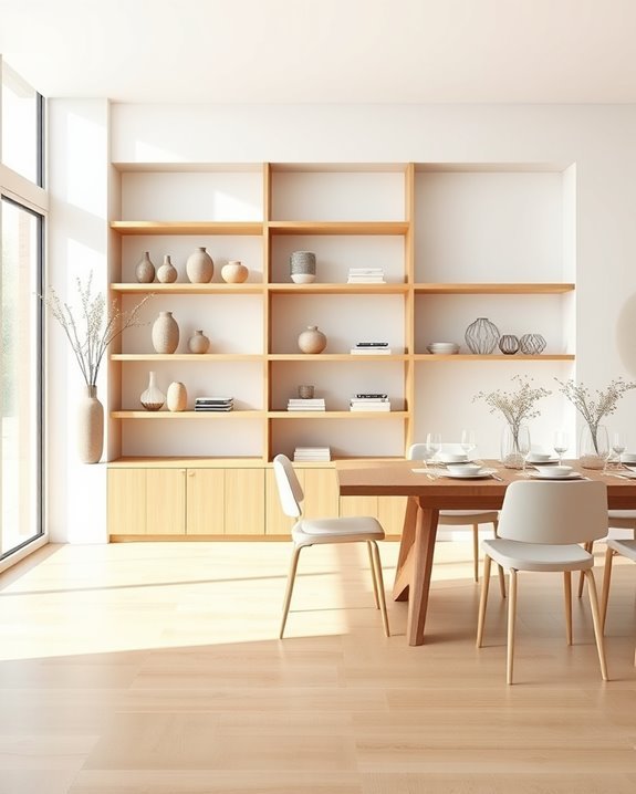 artistic shelving for personality