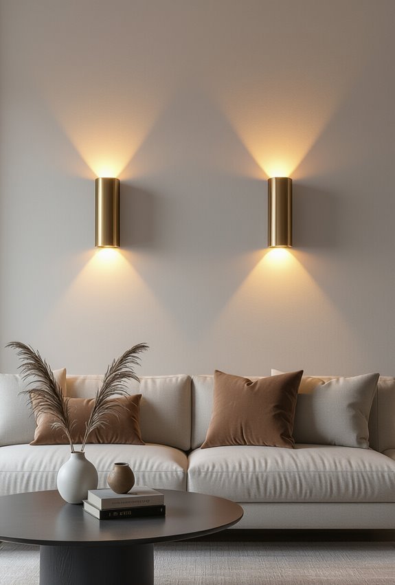 artistic textured accent lighting