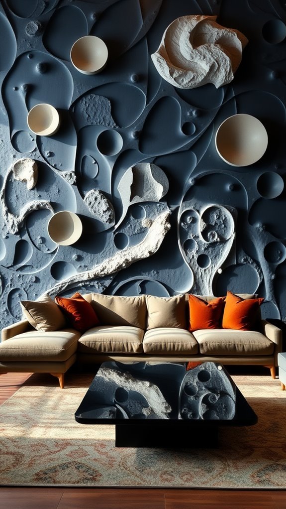 artistic three dimensional wall sculptures