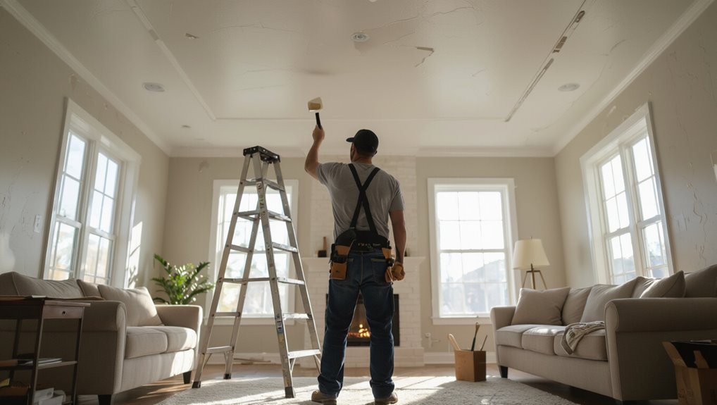 assess before scraping ceiling