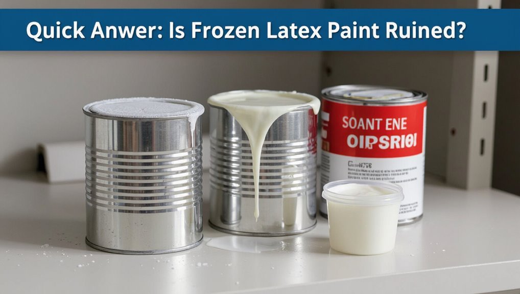 assess frozen paint viability