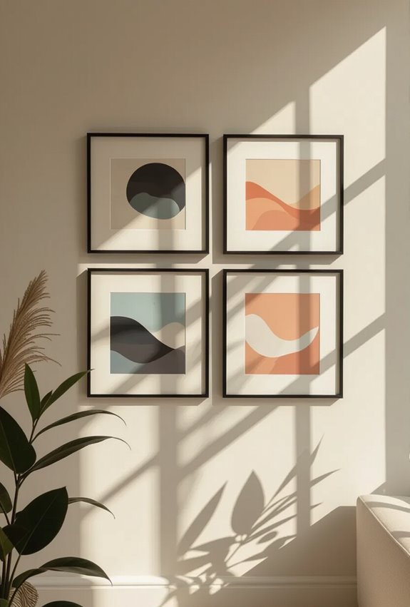 asymmetric triangular frame arrangement