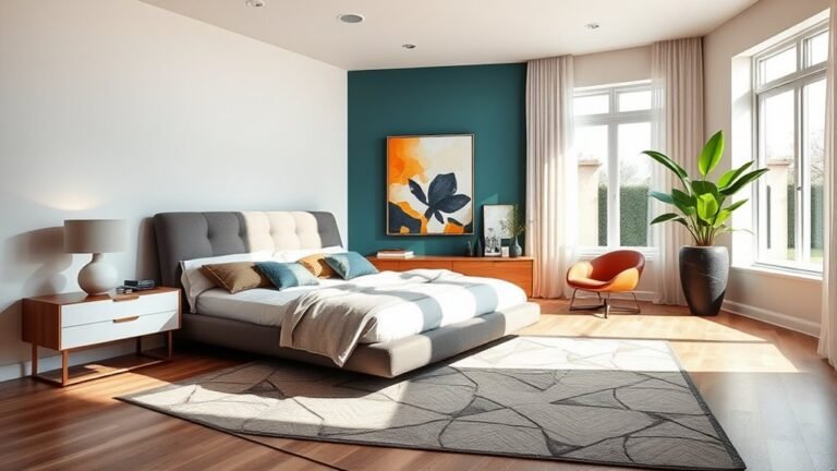 asymmetrical bedroom design inspiration