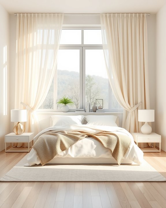 asymmetrical curtain design elements