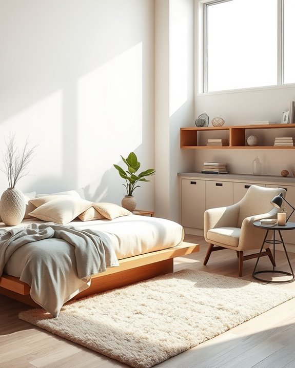 asymmetrical decorative object arrangement