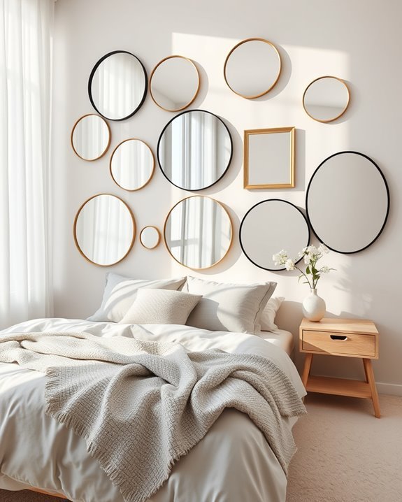 asymmetrical mirror design flair
