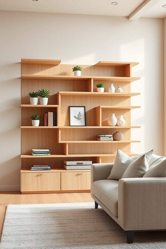 asymmetrical stylish storage solution
