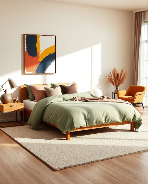 asymmetrical vibrant color contrasts