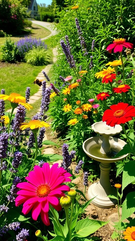 attract beneficial pollinator insects