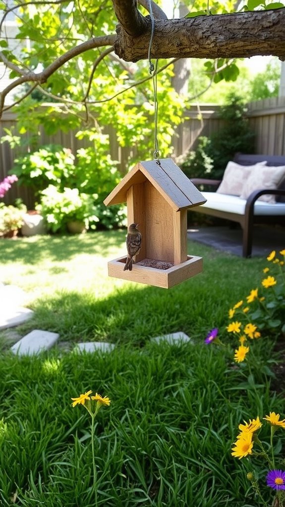 attract birds with feeders
