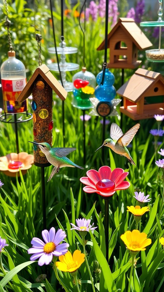 attract birds with feeders