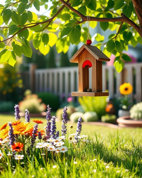 attract birds with feeders