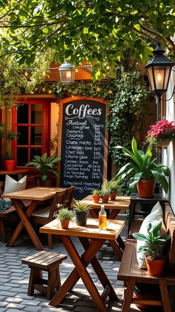 attract customers with chalkboards