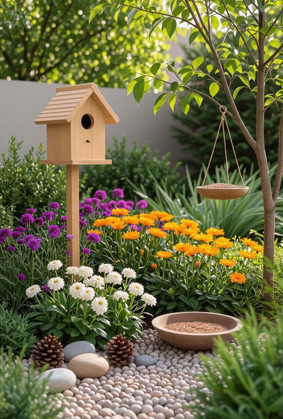 attract native birds for pest control