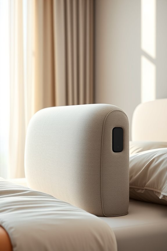 audio enhanced bed backrest