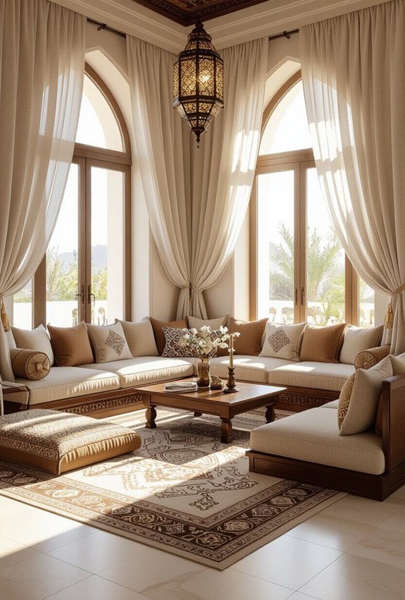 authentic majlis inspired low seating