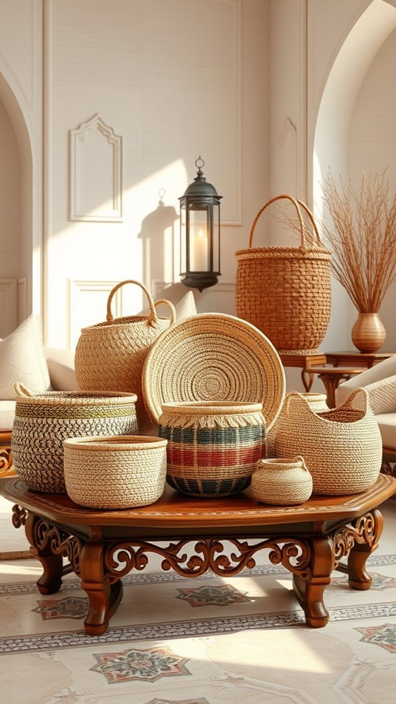 authenticity through handwoven baskets