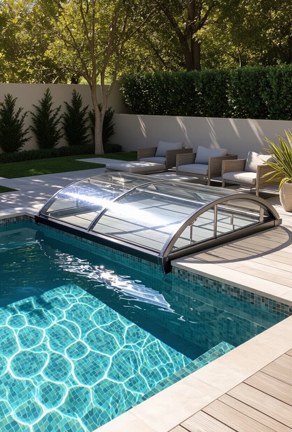 automatic retractable pool covers