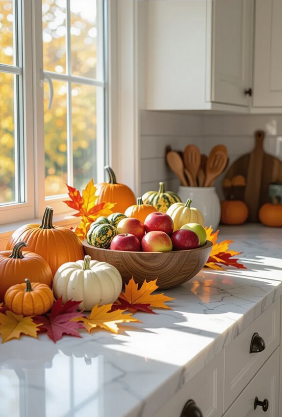 autumn fruit styled cozy countertops