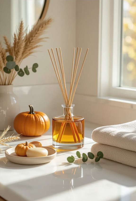autumnal reed diffuser layering