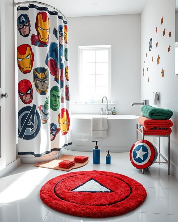 avengers themed bathroom transformation