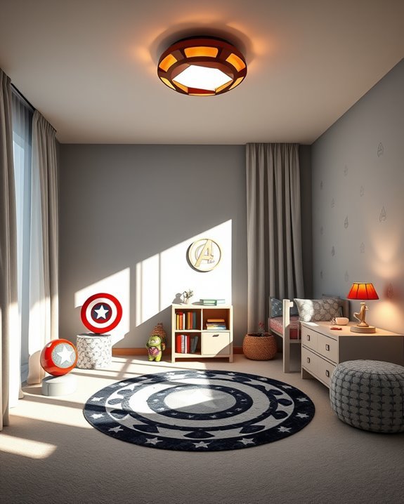 avengers themed room lighting