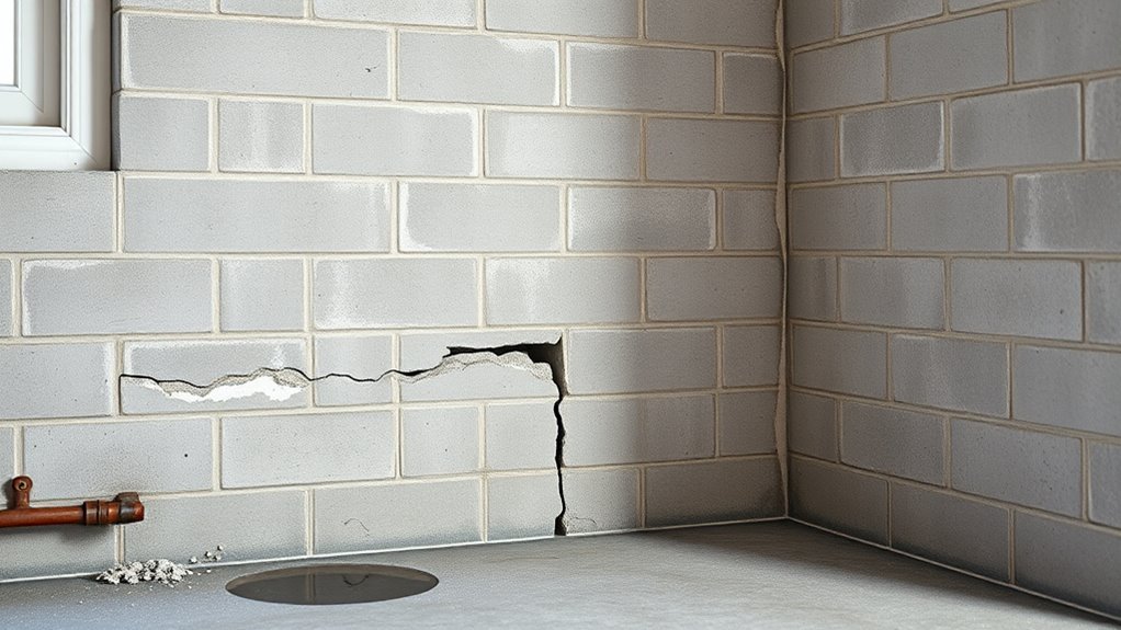 avoid painting damaged cinder blocks