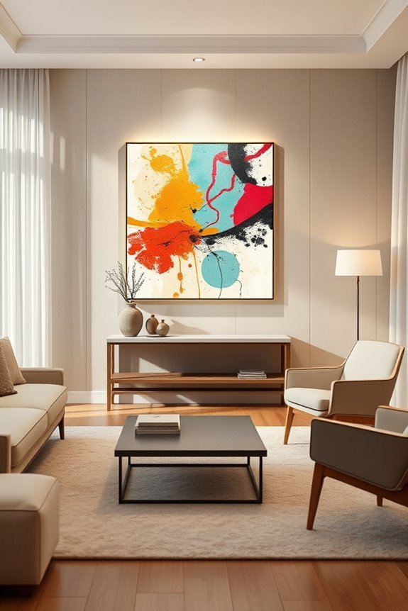 backlit artwork enhances spaces