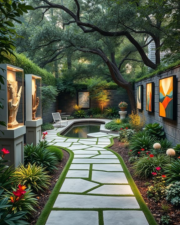 backyard artistic retreat creation