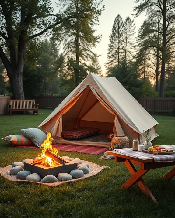backyard camping adventure fun