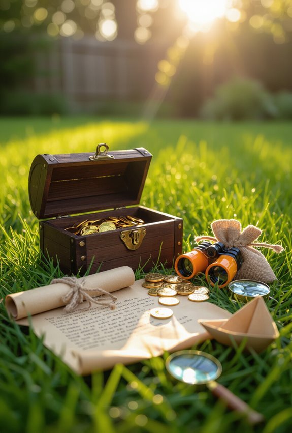 backyard clues leading treasures