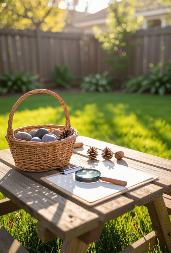 backyard nature observation scavenger hunt