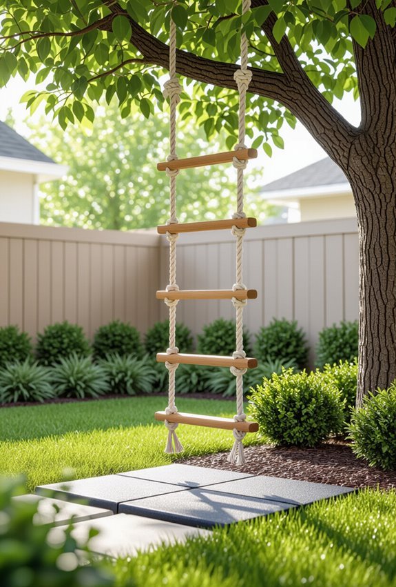 backyard rope ladder training
