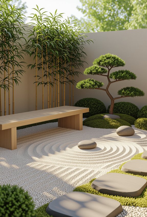 backyard zen garden corner