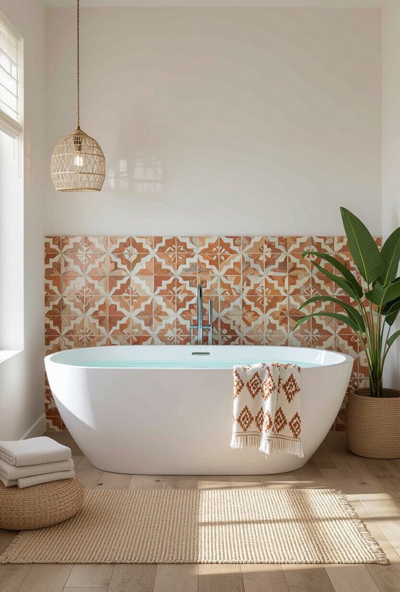 balance bold patterns with contrast