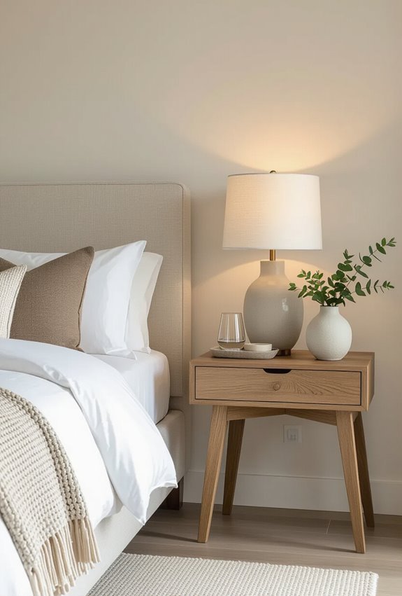 balance with asymmetric bedside styling