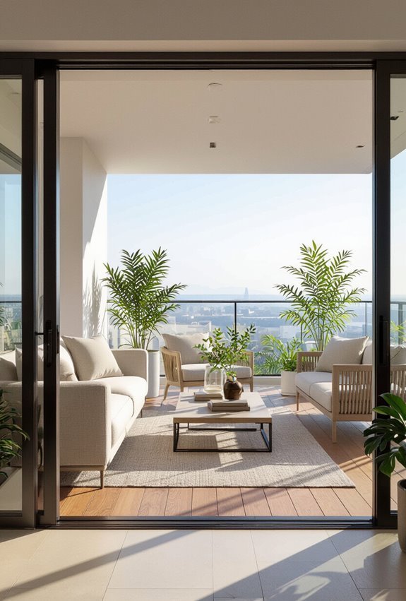 balcony enhanced natural light