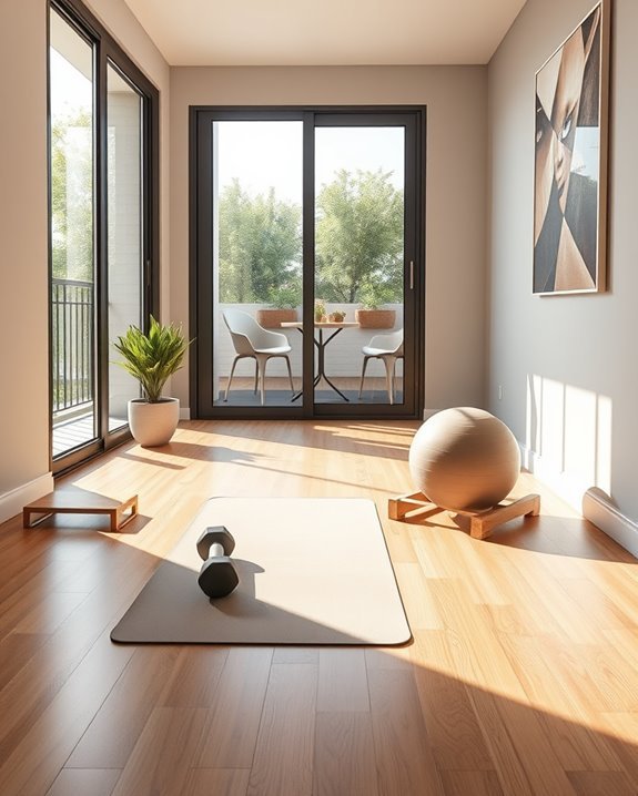 balcony home gym transformation