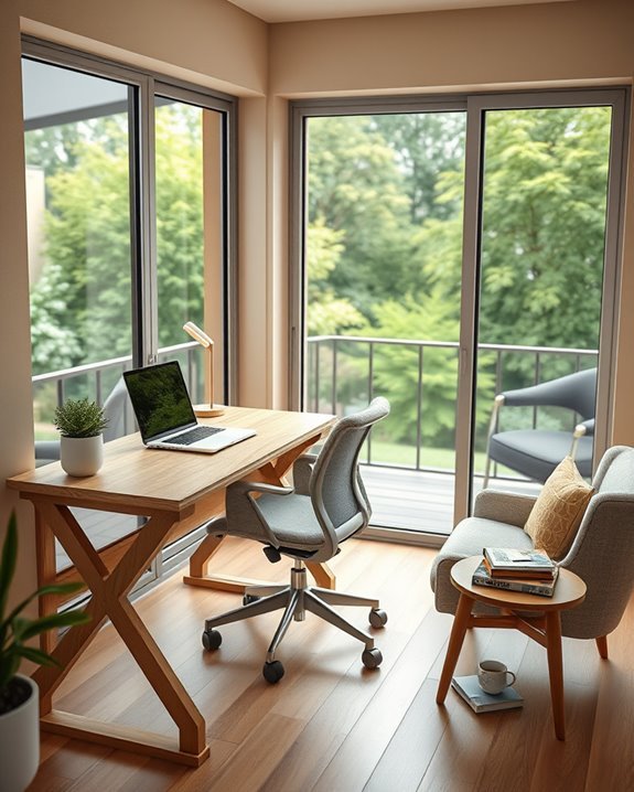 balcony home office retreat